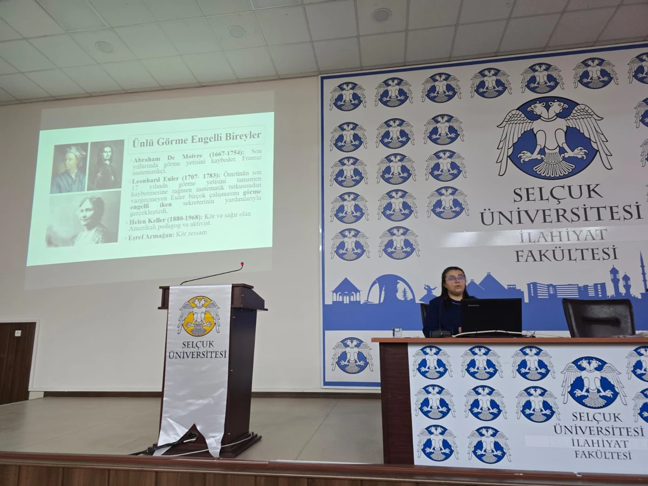 “Görme Engelli Öğrenciler ve Öğretim Uygulamaları” konulu konferans düzenlendi. 